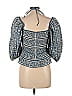 Sea New York 100% Cotton Blue 3/4 Sleeve Blouse Size L - photo 2