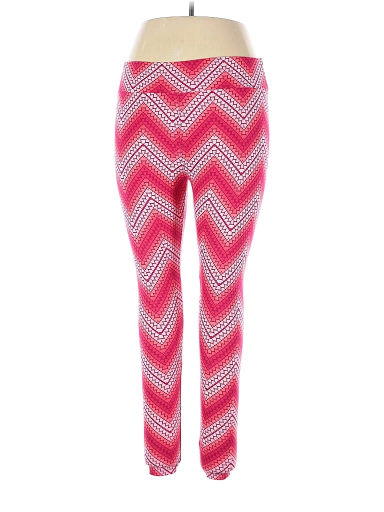 Pre-owned Lularoe Leggings In Red