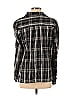 Max Studio Plaid Black Long Sleeve Button-Down Shirt Size S - photo 2