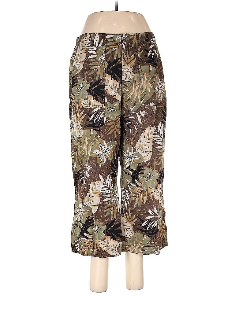 Chico's Design Tropical Brown Casual Pants Size Lg (2) 67 off ThredUp
