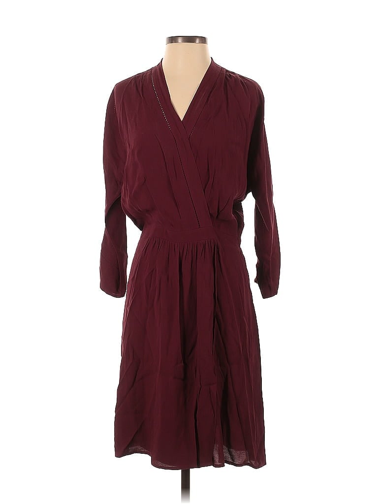 Scotch & Soda 100% Viscose Burgundy Casual Dress Size P (petite) - photo 1