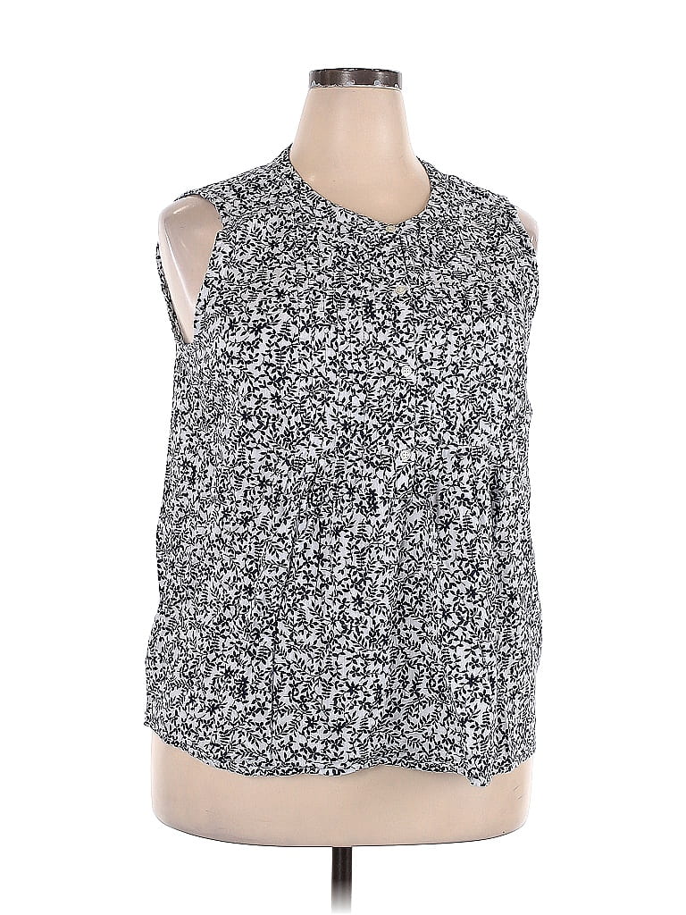 GAP Pre-owned Sleeveless Blouse In Silver
