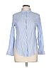 Pink & Pepper 100% Cotton Blue Long Sleeve Button-Down Shirt Size L - photo 1