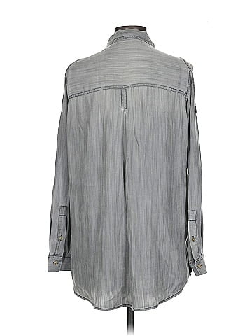 Velvet Heart Sleeveless Button-Down Shirt (view 2)