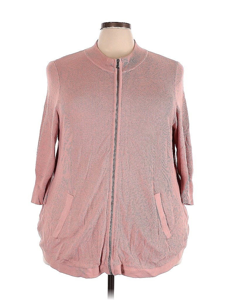 Belle By Kim Gravel Pink Jacket Size 2X - photo 1