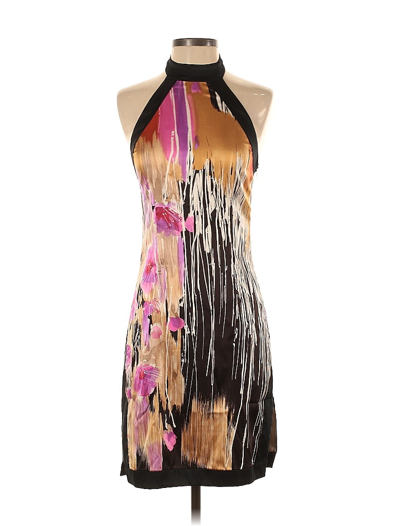 GUESS by Marciano Graphic Brown Cocktail Dress Size XS 77 off ThredUp