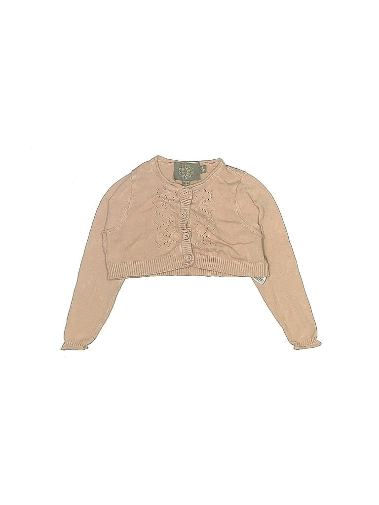Creamie Pink Tan Cardigan Size 2 - photo 1