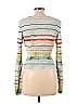 Christian Lacroix 100% Viscose Silver Ivory Cardigan Size M - photo 2