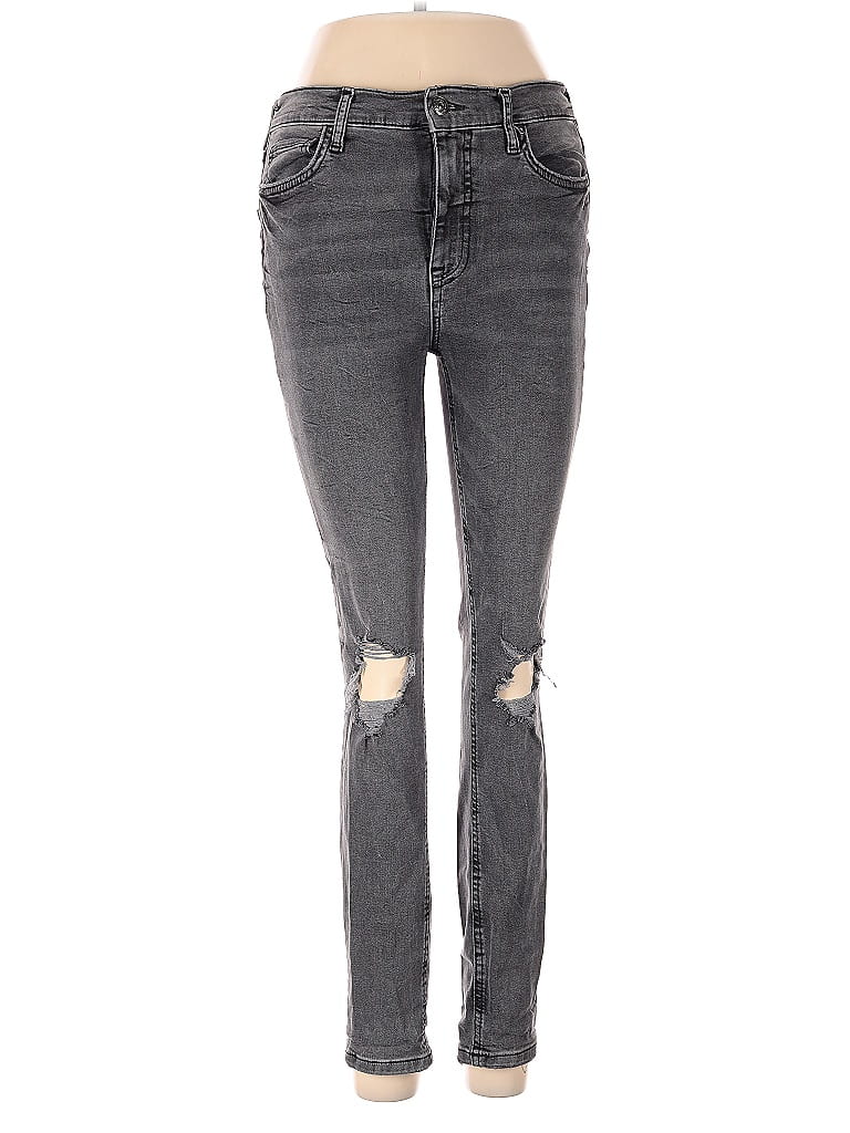 Pre-owned Free People Jeans In Gray