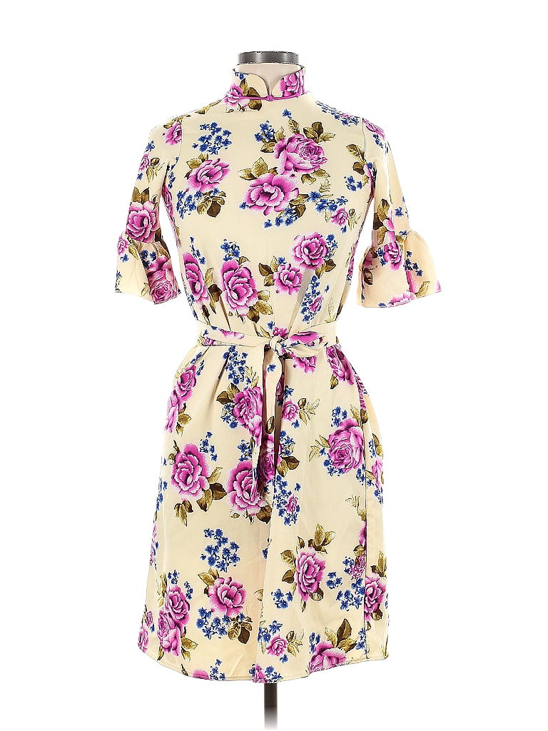 Pre-owned Assorted Brands Casual Dress In White