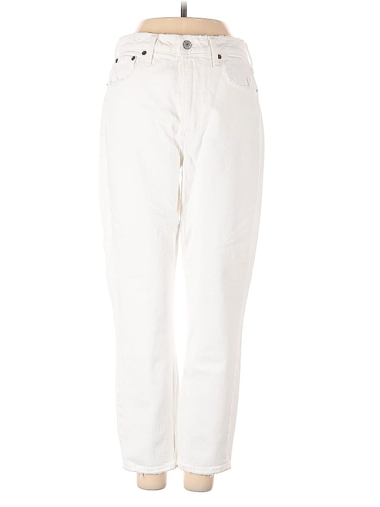 Pre-owned Abercrombie & Fitch Casual Pants In White