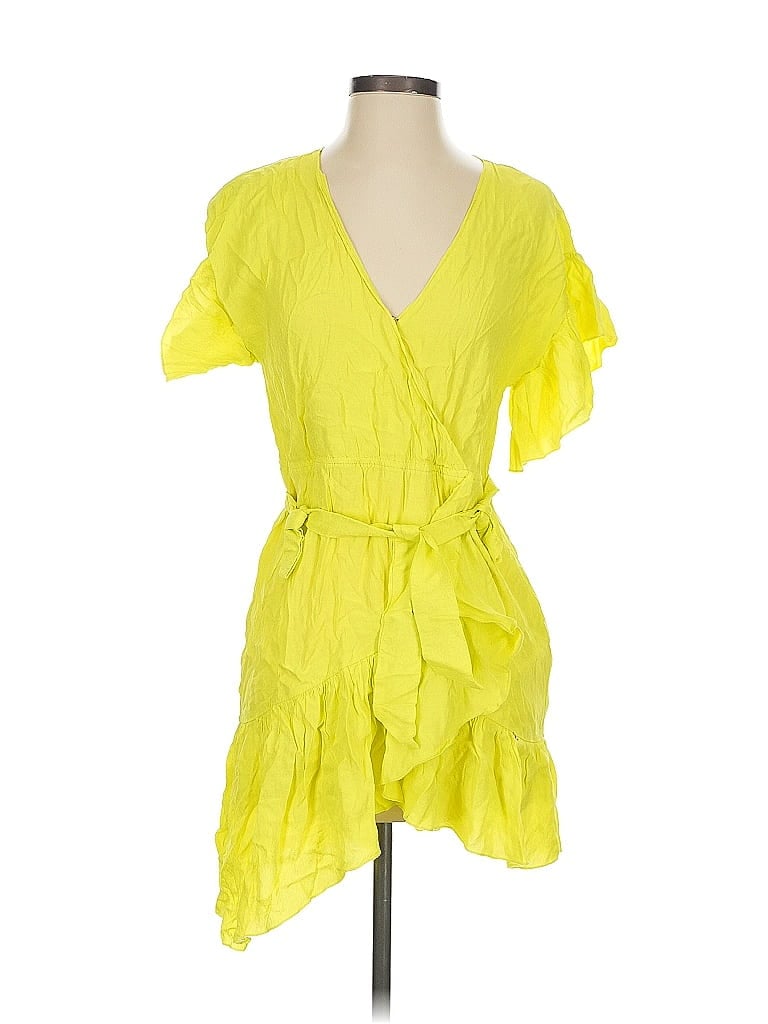 Pre-owned Nissa Casual Dress In Yellow