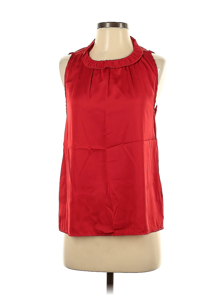 Click to view more detailed imagery on our partner's website Pre-owned Dylan Sleeveless Blouse In Red