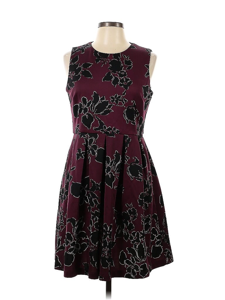 Pre-owned Dressbarn Cocktail Dress In Burgundy