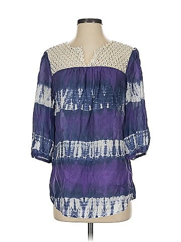 Calypso St. Barth 3/4 Sleeve Silk Top (view 1)