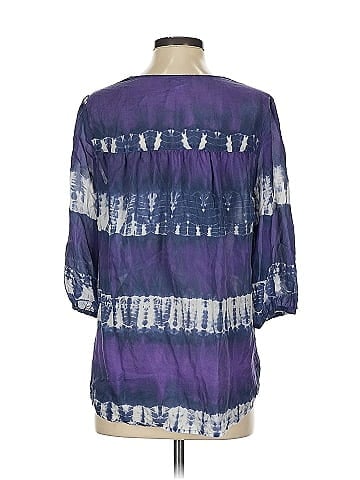 Calypso St. Barth 3/4 Sleeve Silk Top (view 2)