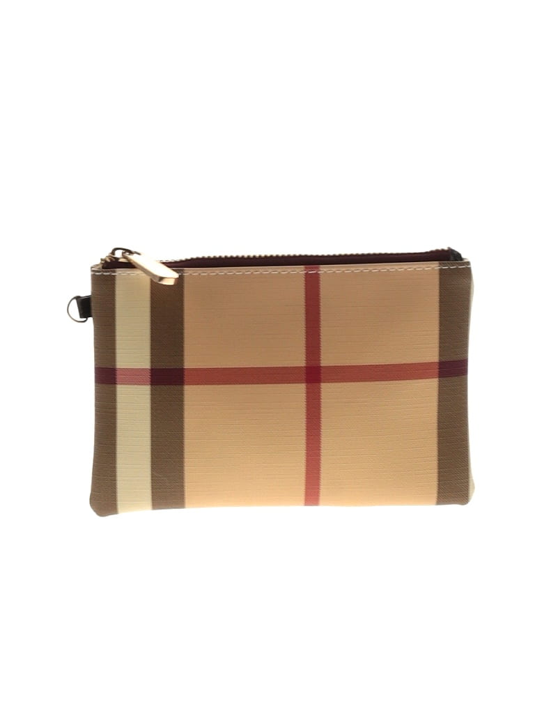 Unbranded Plaid Brown Tan Makeup Bag One Size 59 off ThredUp