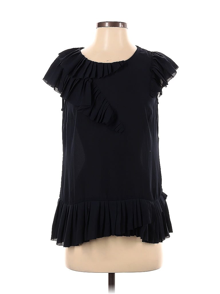 Pre-owned Banana Republic Short Sleeve Blouse In Blue