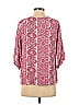Fun2Fun 100% Rayon Red 3/4 Sleeve Blouse Size S - photo 2