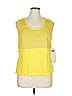 DG^2 by Diane Gilman Yellow Sleeveless T-Shirt Size 1X - photo 1