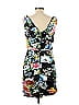 Alex Evenings Print Black Cocktail Dress Size 10 - photo 2