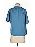prologue 100% Polyester Blue Short Sleeve Blouse Size S - photo 1