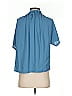prologue 100% Polyester Blue Short Sleeve Blouse Size S - photo 2