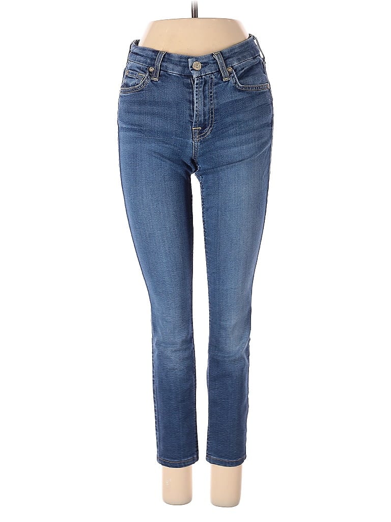 Pre-owned 7 For All Mankind Jeans In Blue