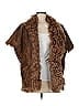 Zero + Maria Cornejo 100% Lambskin Brown Reversible Shearling Faux Fur Vest Size M - photo 1