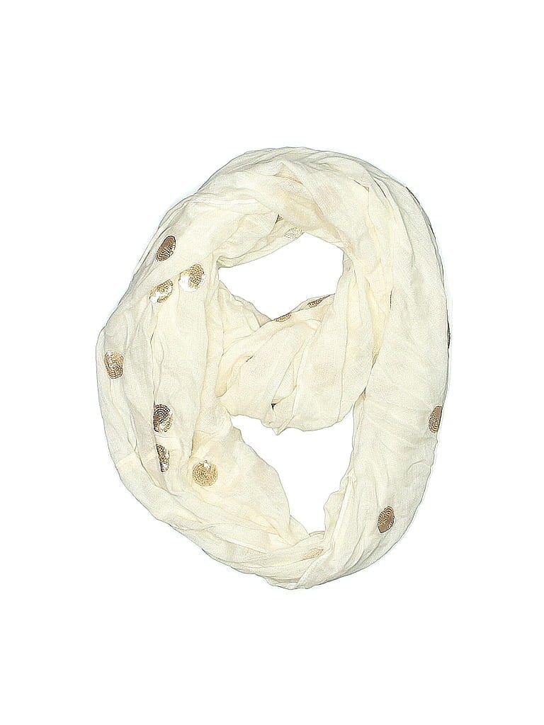 Pre-owned Mud Pie Scarf In White