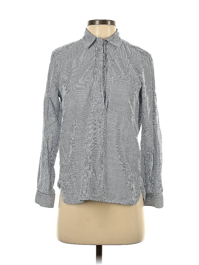 Pre-owned Gap Long Sleeve Button Down Shirt In Gray