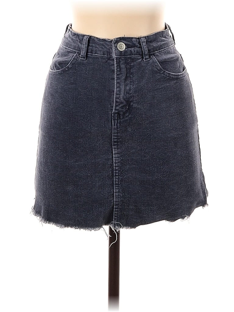 Pre-owned John Galt Denim Skirt In Gray