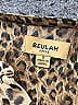 Beulah Style 100% Polyester Animal Print Brown Long Sleeve Blouse Size S - photo 3
