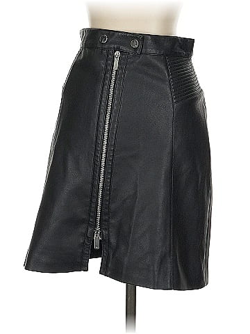 Karen Millen Faux Leather Skirt (view 2)