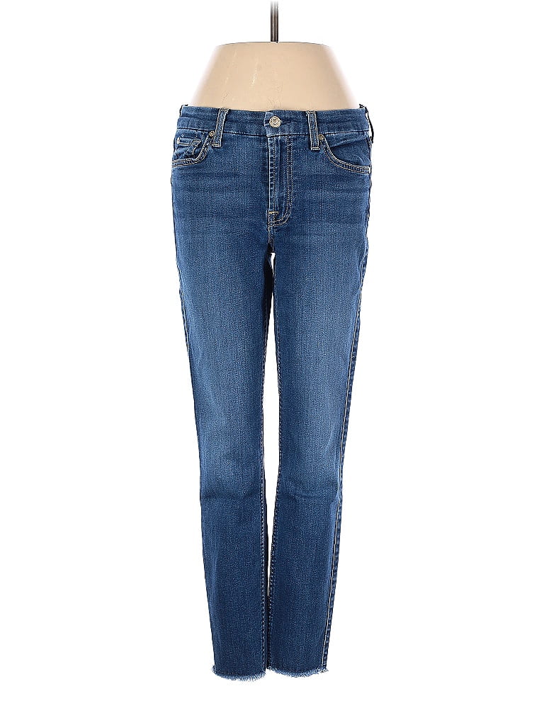 Pre-owned 7 For All Mankind Jeans In Blue