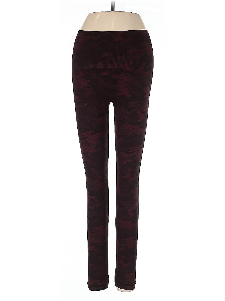 Pre-owned Spanx Casual Pants In Burgundy