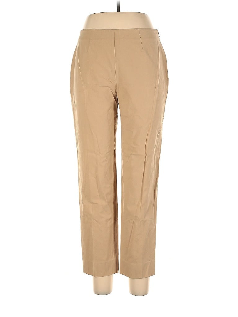 Piazza Sempione Solid Tan Casual Pants Size EU (IT) 46 / US 10 - photo 1