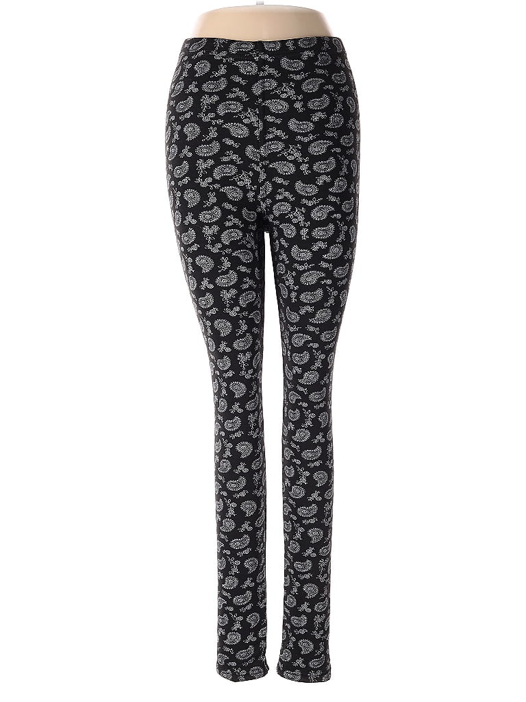 Just Cozy Hearts Black Leggings Size XS - photo 1