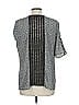 Yoana Baraschi 100% Polyester Silver Short Sleeve Blouse Size L - photo 2
