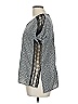 Yoana Baraschi 100% Polyester Silver Short Sleeve Blouse Size L - photo 5