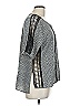 Yoana Baraschi 100% Polyester Silver Short Sleeve Blouse Size L - photo 4