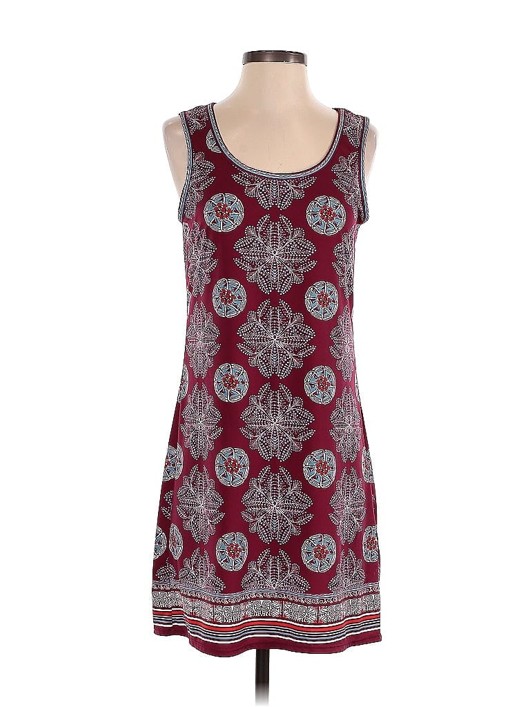 Pre-owned Max Studio Casual Dress In Burgundy