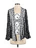 Fig and Flower 100% Rayon Silver Cardigan Size S - photo 1