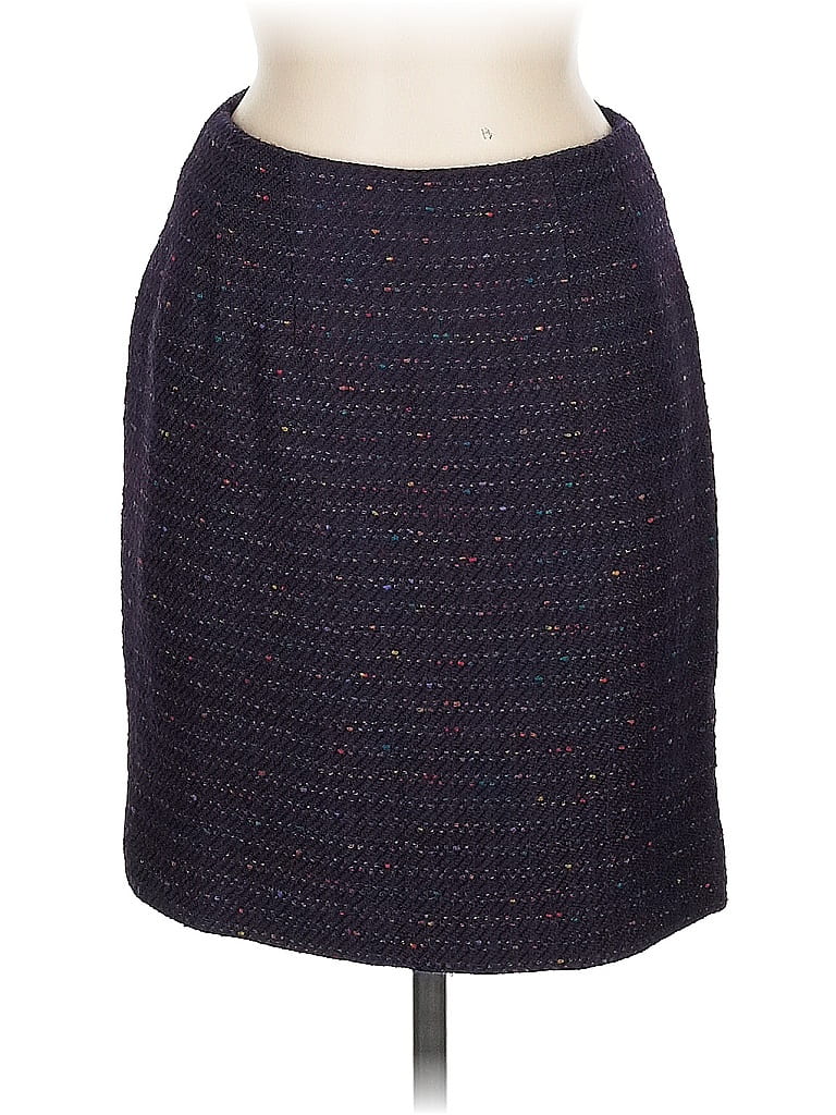 Click to view more detailed imagery on our partner's website Pre-owned Petite Studio New York Wool Skirt In Purple