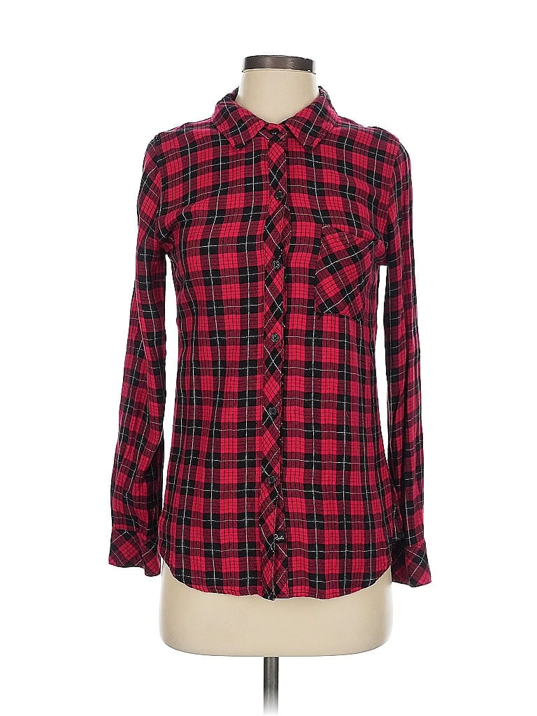 Pre-owned Rails Long Sleeve Button Down Shirt In Red