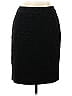 Coldwater Creek 100% Polyester Chevron-herringbone Black Formal Skirt Size 10 (petite) - photo 1