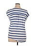 Soho 100% Rayon Blue Short Sleeve Blouse Size L - photo 2