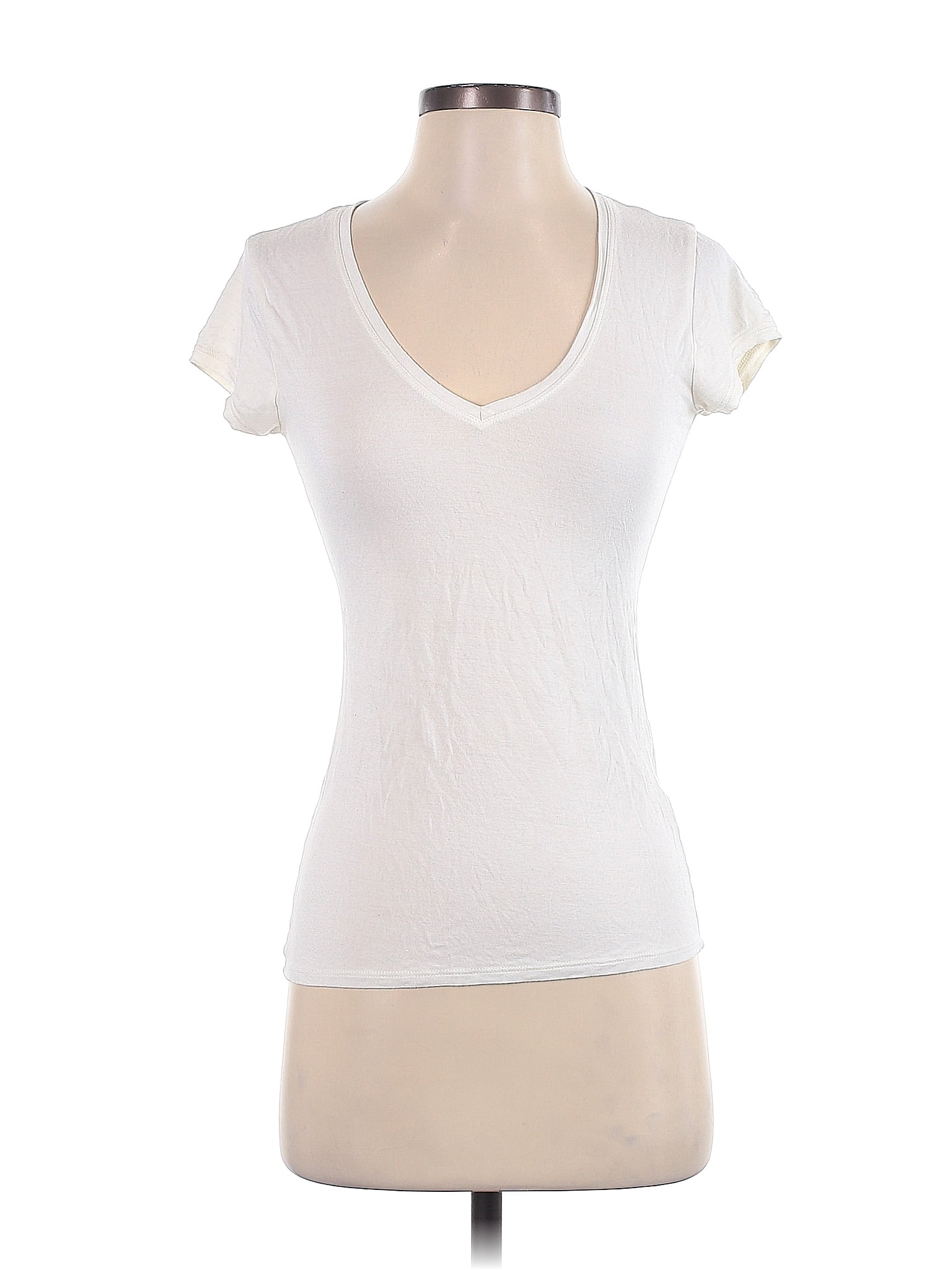 Tahari Ivory Short Sleeve T-Shirt Size XS