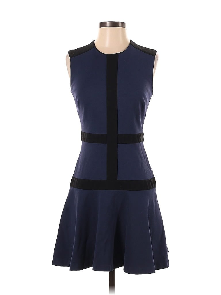 Pre-owned Nicole Miller Collection Cocktail Dress In Blue