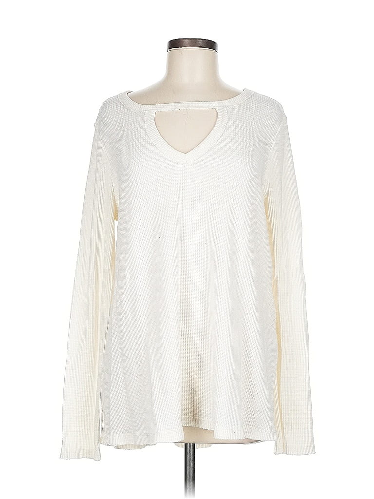 Pre-owned T.la Pullover Sweater In White